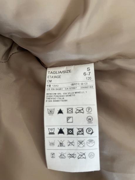 Bunda benetton  6-7 rokov, benetton,s