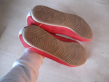 Dámske červené športové balerínky, 41, 41