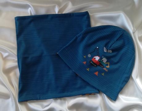 Čiapka a nákrčník, obojstranné, pre obvod 49-51cm, 