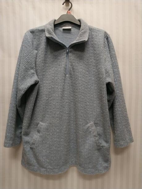 Dámska predĺžená modrá hrejivá mikina david nieper, xxl