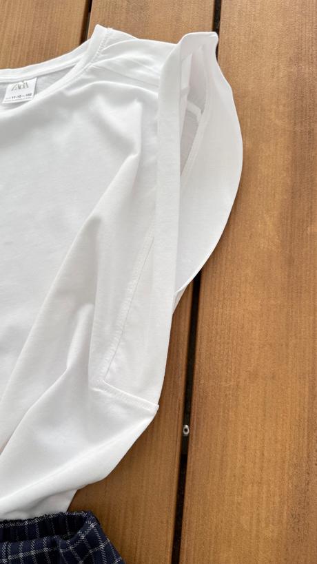 Hladké biele tričko zara, zara,152