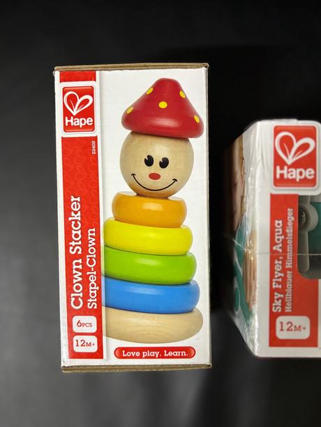 Hape - drevené hračky na motoriku, 