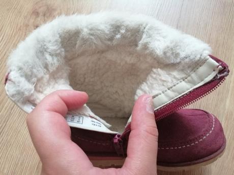 Bordové kožené čižmy, clarks,21