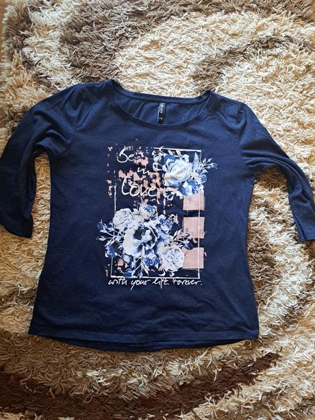 Modré trblietavé tričko, colours of the world,xl