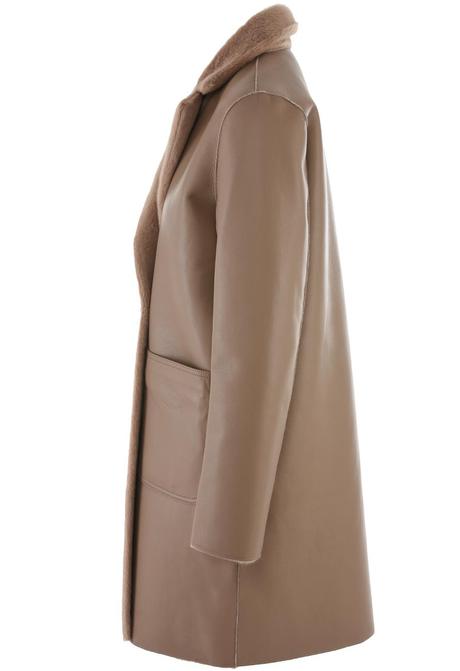 Stylovy kozeny kabat obojstranny, m