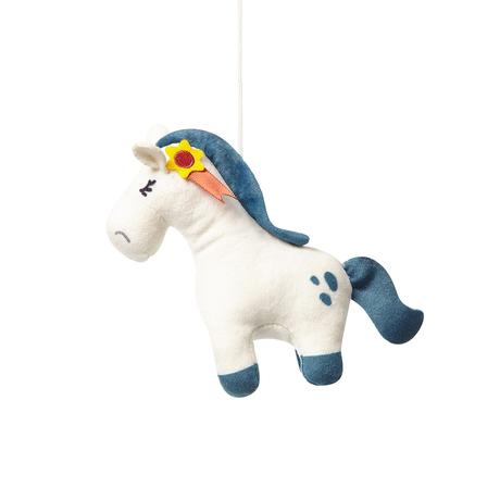 Babyono kolotoč nad postieľku s melódiou horses, 