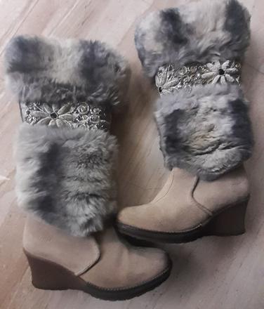 Kožušinové čižmy 37, tamaris,37