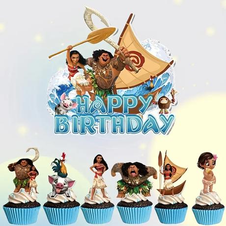 Tortový zápich vaiana (13ks) - skladom, tz-138, 