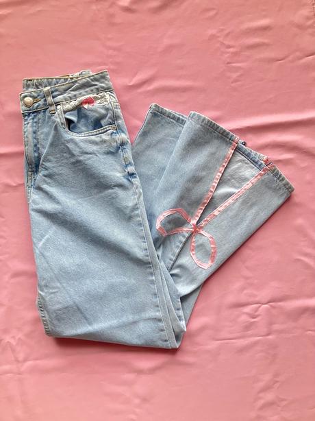 Dámske bledomodré zvonové coquette rifle, 36 / s