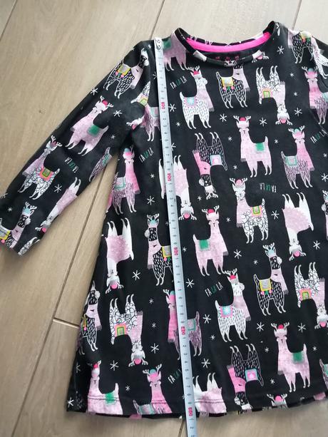 Šaty s lamami vianočné, f&f,104