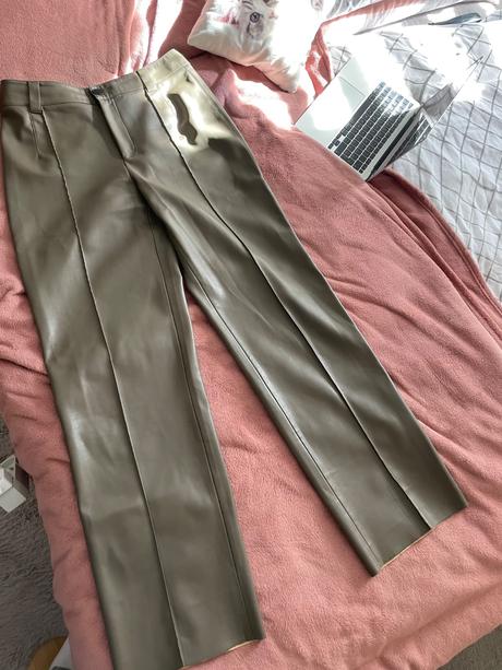Kožené nohavice, zara,l