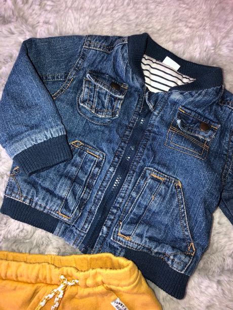 Rifľová bunda prechodná, f&f,80