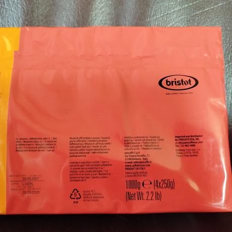 Talianska mletá káva bristot 4x250gr, 