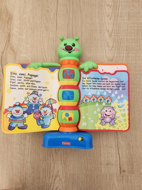 Spievajuca kniha fischer price po nemecky, 