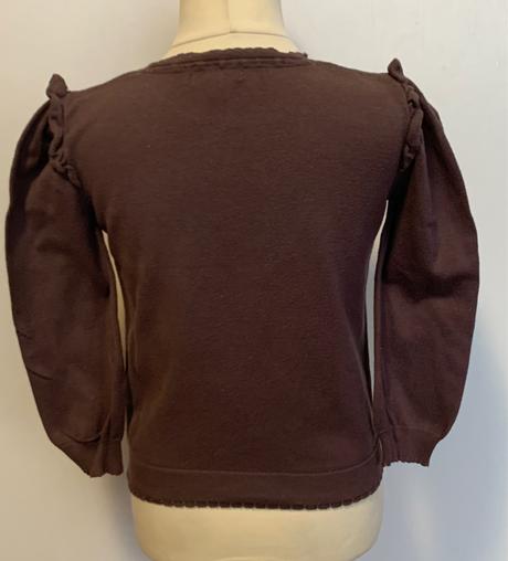 Autograp hnedý svetrík so srdiečkom, marks & spencer,110