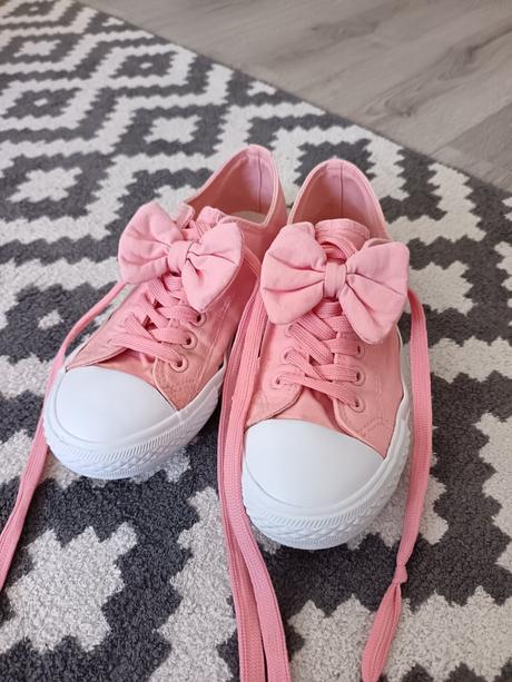 Ružové tenisky s mašľou, 38