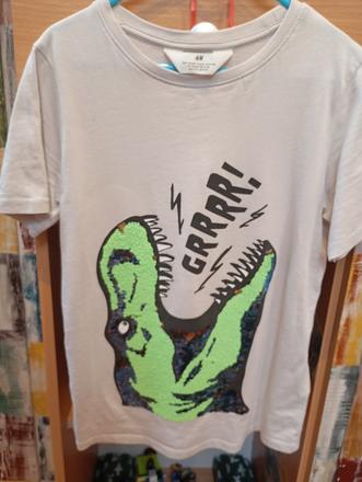 Tričko meniace obrázok, h&m,140