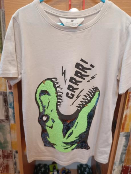 Tričko meniace obrázok, h&m,140