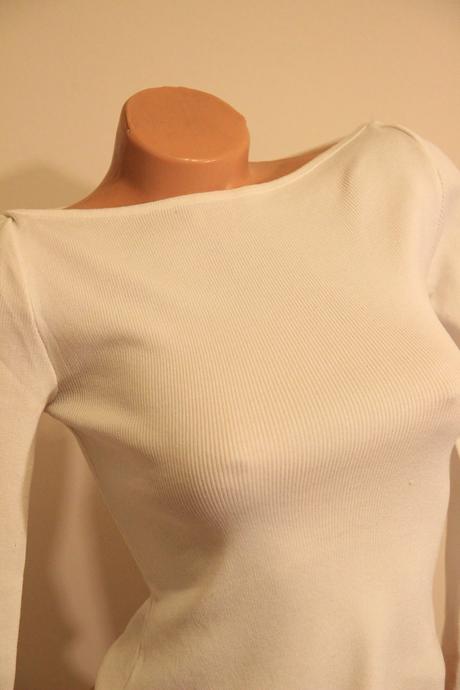 Biely svetrík, xs, xs