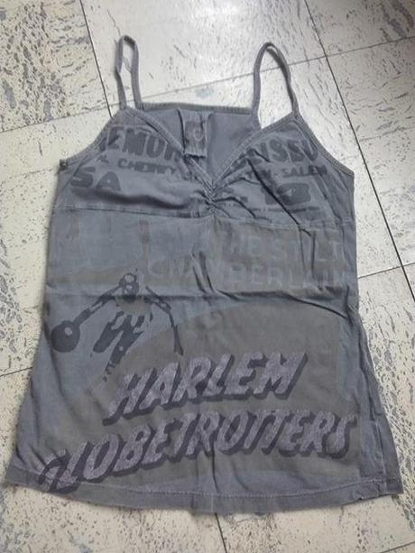 Tmavosive bavlnené tielko xint, m