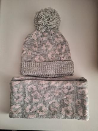 Detská zimná čiapka so šálom, primark,<50
