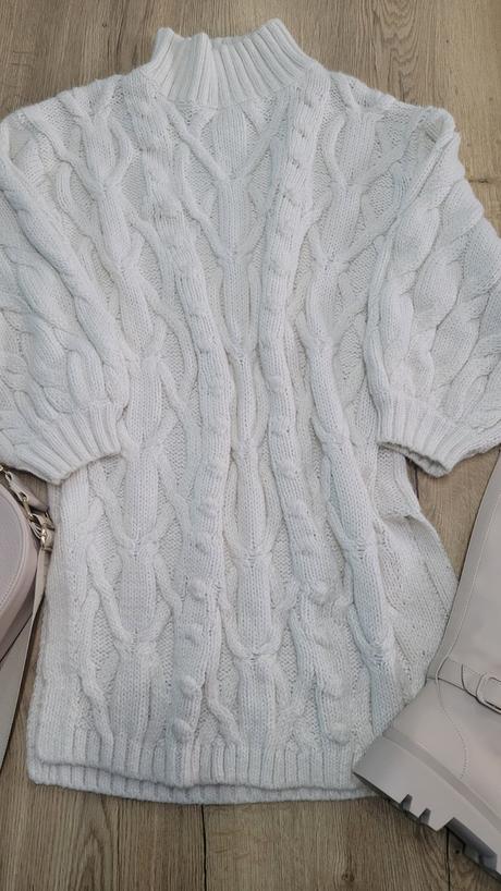 Pletené šaty-sveter, h&m,l