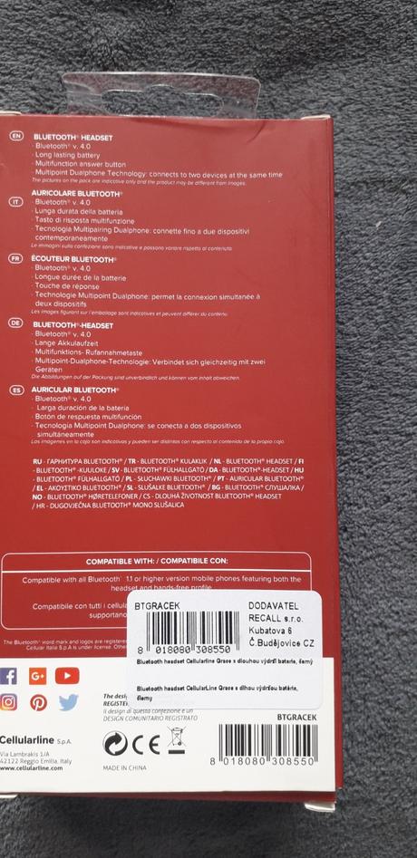 Cellular line-grace handsfree, 