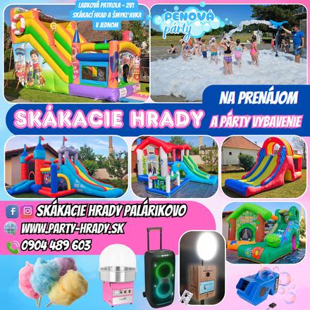 Skákací hrad a bublinovač - požičiam,