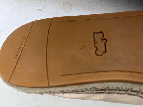 Coach luxusne znackove espadrilky zlate kozene 38, 38