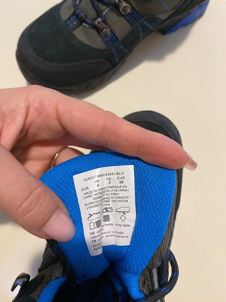 Turistické topanky mountain warehous, mammut,36