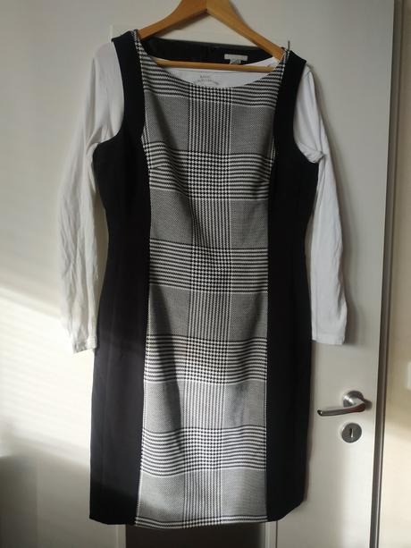 Šaty čierno biele, h&m,46