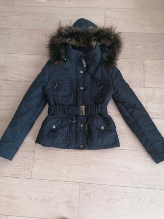 Bunda s pravou kožušinou, s