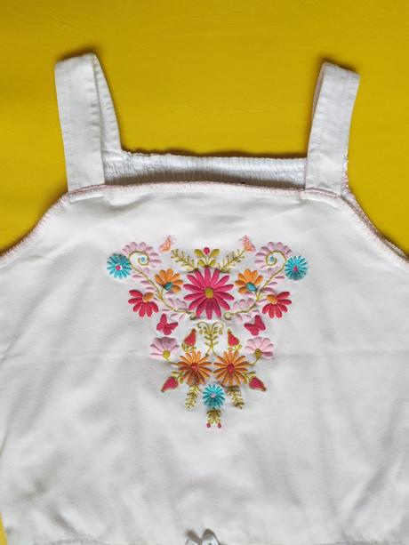 Top / tričko s výšivkou veľ. 116, h&m,116