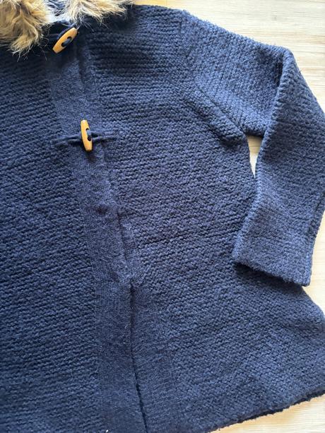 Tmavomodrý kabátik, zara,140