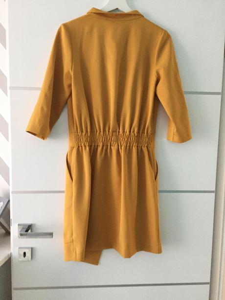 Horčicové šaty, s