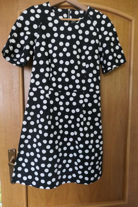Lindex dámske nadčasové bodkované šaty veľk 36/38, s