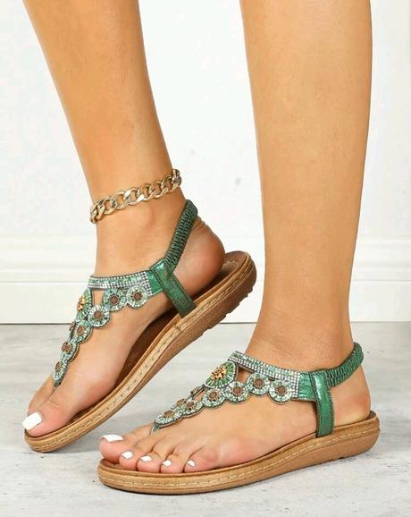 Sandále s ozdobou poštovné zdarma, 36 - 42