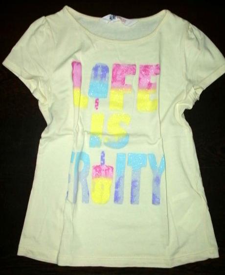 Milé zmrzlinkové tričko pre 6-8 roč. slečnu, h&m,128