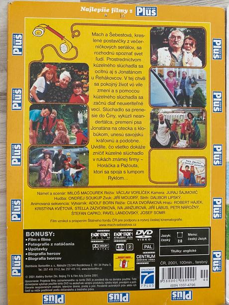 Dvd mach, šebestová na prázdninách,a kouzelné ..,