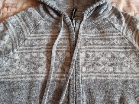 Sveter s kapucňou, fishbone,s