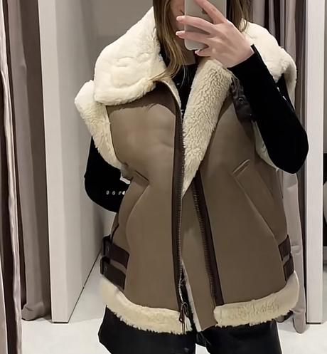 Zara viralna kozusinova vesta, zara,l