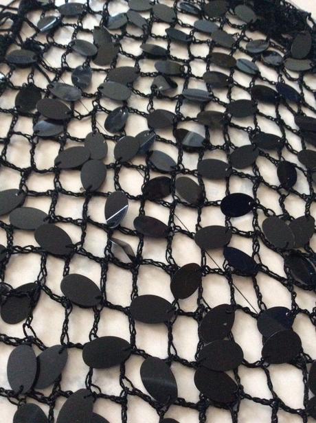 Spoločenská trblietavá šatka na krk, xl