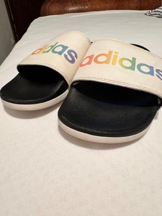 Slapky adidas, bielo cierne, 39, adidas,39