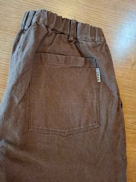 Pánsje ľanové nohavice pohan, l