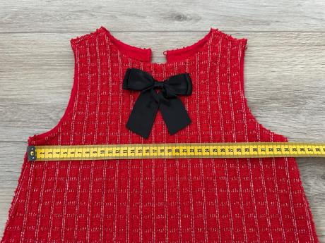 Šaty z buklé džerseja mašľa h&m 122/128, h&m,128