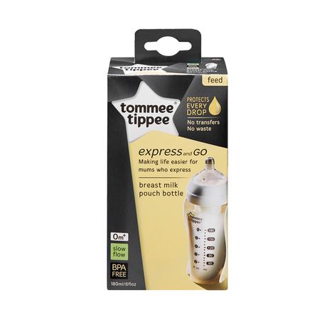 Tommee tippee express and go fľaša 180 ml, 0m+, tommee tippee
