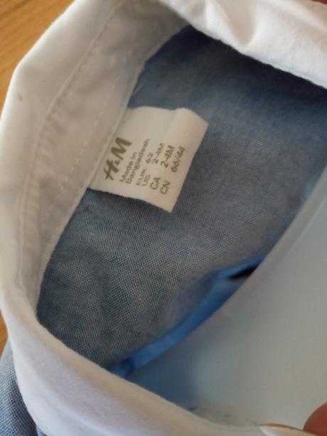 H&m košeľa 2-4mesiacov, h&m,62