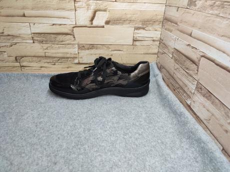 Ara 41,5 - dámske kožené čierne tenisky, ara,41