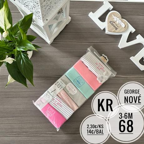 Body s krátkym aj dlhým rukávom, bodytielka, george,62 - 92