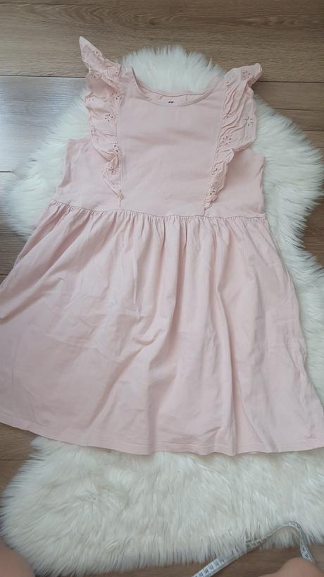 Letné bavlnené saty h&m +sukienka gratis, h&m,134